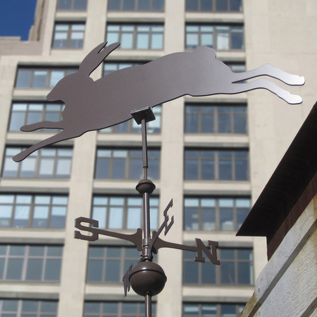 David Burke Kitchen Powder Coated Rabbit Weathervane