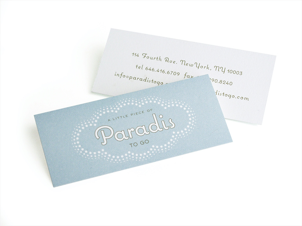 Paradis To Go Business Cards